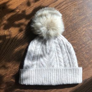 Club Monaco Wool Hat with Pom Pom